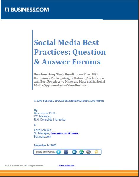 Social Media Best Practices Report